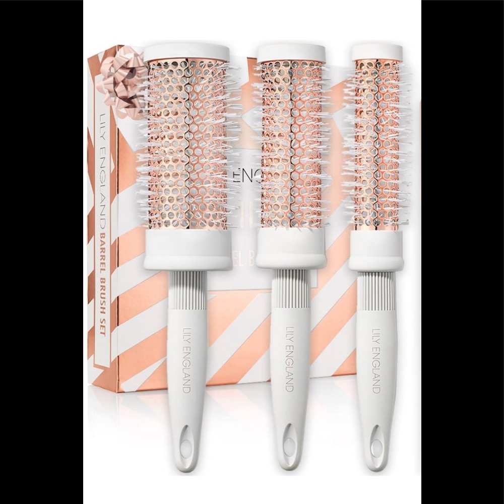 BRAND NEW without box Lily England, Round 3-Brush Set for Women, Luxury Brushes